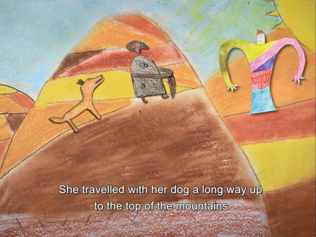 Koorie Culture Map screenshot from Bangerang story animation.
