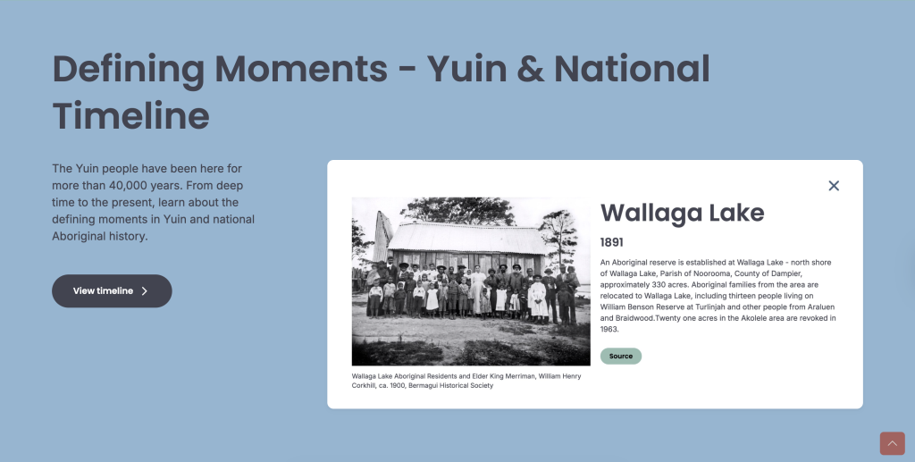  Timeline Yuin Digital Keeping Place