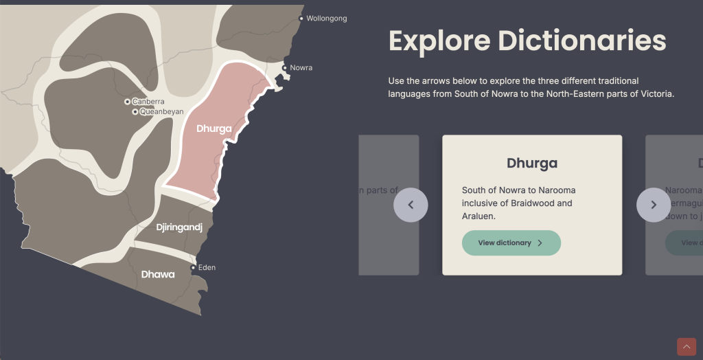  Language Dictionaries Yuin Digital Keeping Place